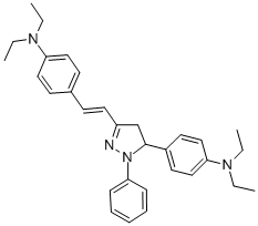 4-[2-[5-[4-(Diethylamino)phenyl]-4,5-dihydro-1-phenyl-1H-pyrazol-3-yl]vinyl]-N,N-diethylaniline CAS#: 57609-72-0