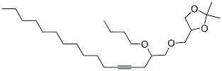 4-[[(2-Butoxy-4-hexadecynyl)oxy]methyl]-2,2-dimethyl-1,3-dioxolane CAS#: 56256-49-6