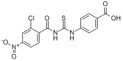 4-[[[(2-CHLORO-4-NITROBENZOYL)AMINO]THIOXOMETHYL]AMINO]-BENZOIC ACID CAS#: 532950-00-8