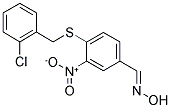 4-[(2-CHLOROBENZYL)SULFANYL]-3-NITROBENZENECARBALDEHYDE OXIME CAS#: 477852-28-1