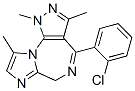 4-(2-Chlorophenyl)-1,6-dihydro-1,3,9-trimethylimidazo[1,2-a]pyrazolo[4,3-f][1,4]diazepine CAS#: 59897-48-2