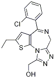 4-(2-Chlorophenyl)-2-ethyl-6H-thieno[3,2-f][1,2,4]triazolo[4,3-a][1,4]diazepine-9-Methanol CAS#: 52170-72-6