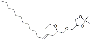 4-[[(2-Ethoxy-4-hexadecenyl)oxy]methyl]-2,2-dimethyl-1,3-dioxolane CAS#: 56256-39-4