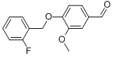 4-[(2-FLUOROBENZYL)OXY]-3-METHOXYBENZALDEHYDE CAS#: 423156-68-7