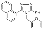 4-(2-FURYLMETHYL)-5-(1-NAPHTHYL)-4H-1,2,4-TRIAZOLE-3-THIOL CAS#: 519056-68-9
