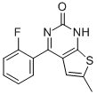 4-(2-Fluorophenyl)-6-methylthieno[2,3-d]pyrimidin-2(1H)-one CAS#: 50263-91-7