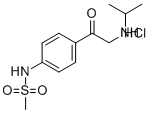 4-(2-ISOPROPYLAMINOACETYL)PHENYL METHANESULFONAMIDE HYDROCHLORIDE CAS#: 5576-49-8