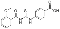 4-[[[(2-METHOXYBENZOYL)AMINO]THIOXOMETHYL]AMINO]-BENZOIC ACID CAS#: 434288-67-2