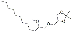 4-[[[2-(Methoxy)dodecyl]oxy]methyl]-2,2-dimethyl-1,3-dioxolane CAS#: 51883-49-9