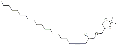 4-[[(2-Methoxytricosan-4-ynyl)oxy]methyl]-2,2-dimethyl-1,3-dioxolane CAS#: 56256-46-3