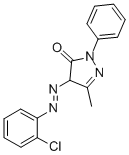 4-[(2-chlorophenyl)azo]-2,4-dihydro-5-methyl-2-phenyl-3H-pyrazol-3-one CAS#: 6407-74-5