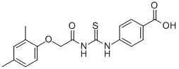 4-[[[[(2,4-DIMETHYLPHENOXY)ACETYL]AMINO]THIOXOMETHYL]AMINO]-BENZOIC ACID CAS#: 586391-32-4