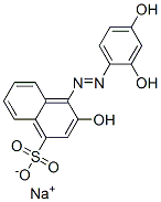 4-(2,4-Dihydroxyphenylazo)-3-hydroxy-1-naphthalenesulfonic acid sodium salt CAS#: 6409-02-5
