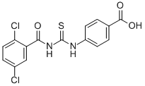 4-[[[(2,5-DICHLOROBENZOYL)AMINO]THIOXOMETHYL]AMINO]-BENZOIC ACID CAS#: 532415-58-0