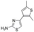 4-(2,5-DIMETHYL-THIOPHEN-3-YL)-THIAZOL-2-YLAMINE CAS#: 436152-83-9
