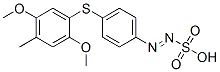 (4-((2,5-Dimethoxy-4-methylphenyl)thio)phenyl)diazenesulfonic acid CAS#: 50978-53-5