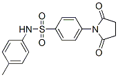 4-(2,5-dioxopyrrolidin-1-yl)-N-(4-methylphenyl)benzenesulfonamide CAS#: 5655-60-7