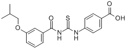 4-[[[[3-(2-METHYLPROPOXY)BENZOYL]AMINO]THIOXOMETHYL]AMINO]-BENZOIC ACID CAS#: 532387-58-9