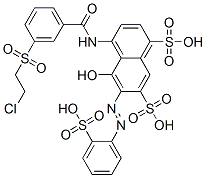 4-[[3-[(2-chloroethyl)sulphonyl]benzoyl]amino]-5-hydroxy-6-[(2-sulphophenyl)azo]naphthalene-1,7-disulphonic acid CAS#: 54518-41-1