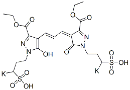 4-[3-[3-(Ethoxycarbonyl)-5-hydroxy-1-(3-potassiosulfopropyl)-1H-pyrazol-4-yl]-2-propenylidene]-4,5-dihydro-5-oxo-1-(3-potassiosulfopropyl)-1H-pyrazole-3-carboxylic acid ethyl ester CAS#: 53812-38-7