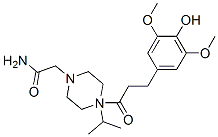 4-[3-(3,5-Dimethoxy-4-hydroxyphenyl)-1-oxopropyl]-N-isopropyl-1-piperazineacetamide CAS#: 53335-22-1