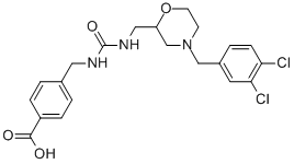 4-{3-[4-(3,4-Dichloro-benzyl)-morpholin-2-ylmethyl]-ureidomethyl}-benzamide CAS#: 408304-11-0