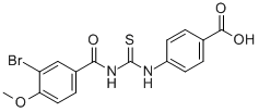 4-[[[(3-BROMO-4-METHOXYBENZOYL)AMINO]THIOXOMETHYL]AMINO]-BENZOIC ACID CAS#: 435282-71-6