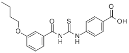 4-[[[(3-BUTOXYBENZOYL)AMINO]THIOXOMETHYL]AMINO]-BENZOIC ACID CAS#: 532389-78-9