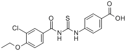 4-[[[(3-CHLORO-4-ETHOXYBENZOYL)AMINO]THIOXOMETHYL]AMINO]-BENZOIC ACID CAS#: 435282-24-9