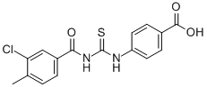 4-[[[(3-CHLORO-4-METHYLBENZOYL)AMINO]THIOXOMETHYL]AMINO]-BENZOIC ACID CAS#: 532429-65-5