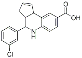 4-(3-CHLORO-PHENYL)-3A,4,5,9B-TETRAHYDRO-3 H-CYCLOPENTA[ C ]QUINOLINE-8-CARBOXYLIC ACID CAS#: 486991-75-7