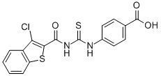 4-[[[[(3-CHLOROBENZO[B]THIEN-2-YL)CARBONYL]AMINO]THIOXOMETHYL]AMINO]-BENZOIC ACID CAS#: 535977-36-7