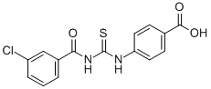 4-[[[(3-CHLOROBENZOYL)AMINO]THIOXOMETHYL]AMINO]-BENZOIC ACID CAS#: 434306-29-3