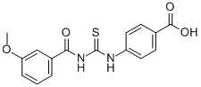 4-[[[(3-METHOXYBENZOYL)AMINO]THIOXOMETHYL]AMINO]-BENZOIC ACID CAS#: 532937-45-4
