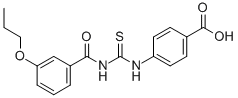4-[[[(3-PROPOXYBENZOYL)AMINO]THIOXOMETHYL]AMINO]-BENZOIC ACID CAS#: 434309-44-1