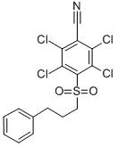 4-(3-Phenylpropylsulfonyl)-2,3,5,6-tetrachlorobenzonitrile CAS#: 56916-63-3