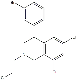 4-(3-broMophenyl)-6,8-dichloro-2-Methyl-1,2,3,4-tetrahydroisoquinoline hydrochloride CAS#: 543739-81-7