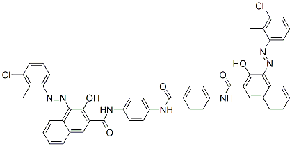 4-[(3-chloro-2-methylphenyl)azo]-N-[4-[[[4-[[[4-[(3-chloro-2-methylphenyl)azo]-3-hydroxy-2-naphthyl]carbonyl]amino]phenyl]amino]carbonyl]phenyl]-3-hydroxynaphthalene-2-carboxamide CAS#: 56418-72-5