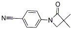 4-(3,3-DIMETHYL-2-OXO-1-AZETANYL)BENZENECARBONITRILE CAS#: 454473-69-9