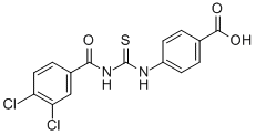 4-[[[(3,4-DICHLOROBENZOYL)AMINO]THIOXOMETHYL]AMINO]-BENZOIC ACID CAS#: 536981-75-6