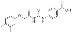 4-[[[[(3,4-DIMETHYLPHENOXY)ACETYL]AMINO]THIOXOMETHYL]AMINO]-BENZOIC ACID CAS#: 532957-21-4