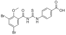 4-[[[(3,5-DIBROMO-2-METHOXYBENZOYL)AMINO]THIOXOMETHYL]AMINO]-BENZOIC ACID CAS#: 532945-45-2