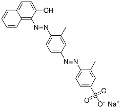 4-[[4-[(2-Hydroxy-1-naphthalenyl)azo]-3-methylphenyl]azo]-3-methylbenzenesulfonic acid sodium salt CAS#: 6406-58-2