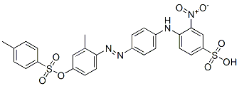 4-[4-[[2-methyl-4-[[(p-tolyl)sulphonyl]oxy]phenyl]azo]anilino]-3-nitrobenzenesulphonic acid CAS#: 52636-61-0