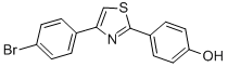 4-[4-(4-bromophenyl)-1,3-thiazol-2-yl]phenol CAS#: 426215-90-9