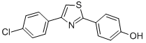 4-[4-(4-chlorophenyl)-1,3-thiazol-2-yl]phenol CAS#: 400080-56-0