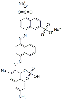 4-[[4-[(6-Amino-1-hydroxy-3-sodiosulfo-2-naphthalenyl)azo]-1-naphthalenyl]azo]naphthalene-1,6-disulfonic acid disodium salt CAS#: 6227-00-5