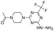 [4-(4-Acetylpiperazin-1-yl)-6-(trifluoromethyl)-1,3,5-triazin-2-yl]hydrazine CAS#: 58892-46-9