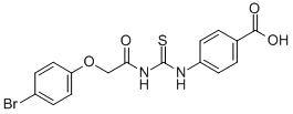 4-[[[[(4-BROMOPHENOXY)ACETYL]AMINO]THIOXOMETHYL]AMINO]-BENZOIC ACID CAS#: 532429-75-7