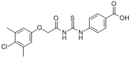 4-[[[[(4-CHLORO-3,5-DIMETHYLPHENOXY)ACETYL]AMINO]THIOXOMETHYL]AMINO]-BENZOIC ACID CAS#: 533919-45-8